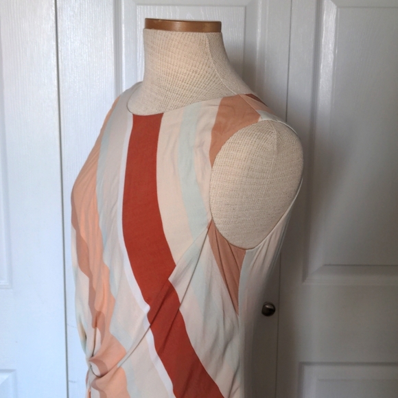 Striped Faux Wrap Dress by Sinequanone - Picture 5 of 8